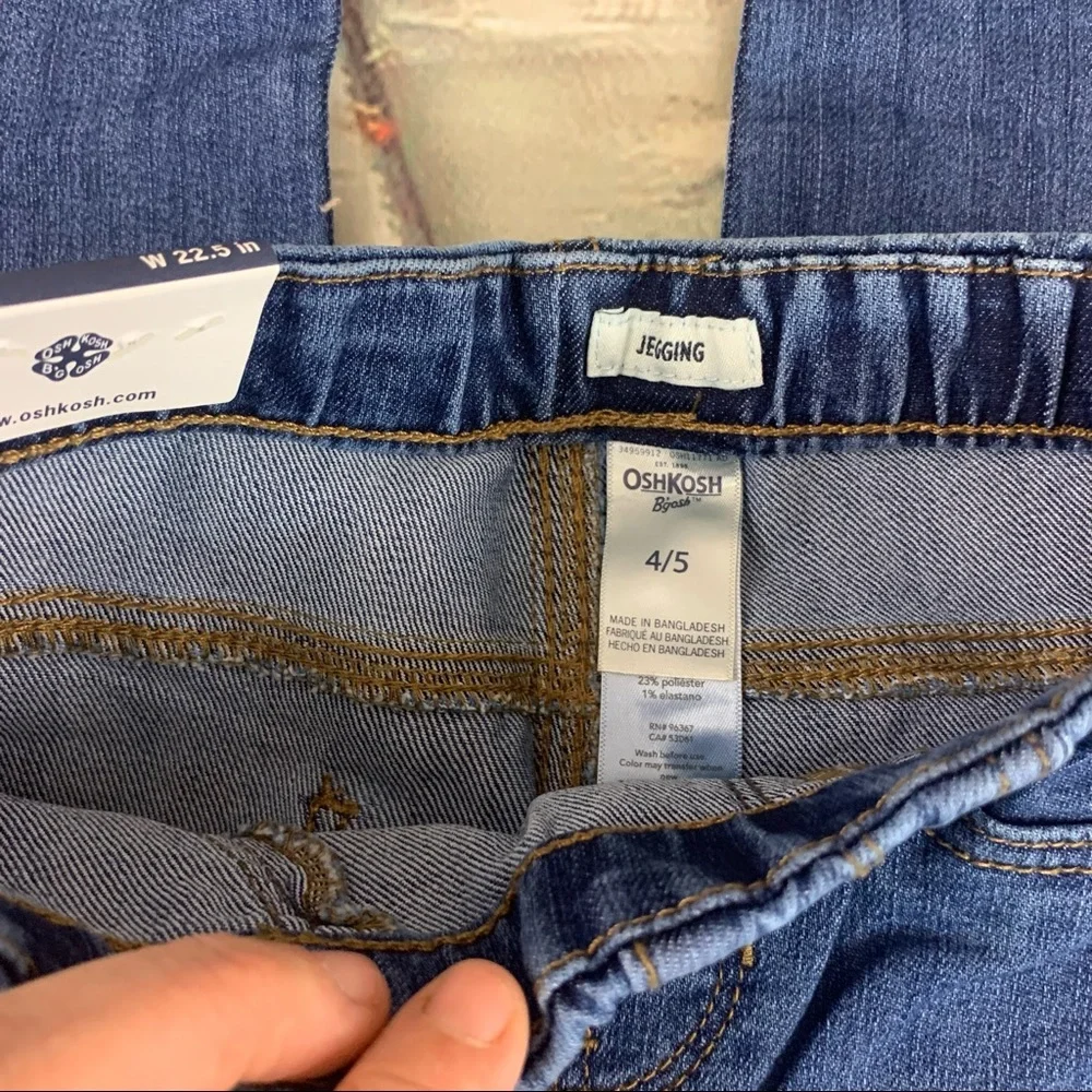 OshKosh Bgosh Blue Denim Wash Pull On Jegging Size 4/5